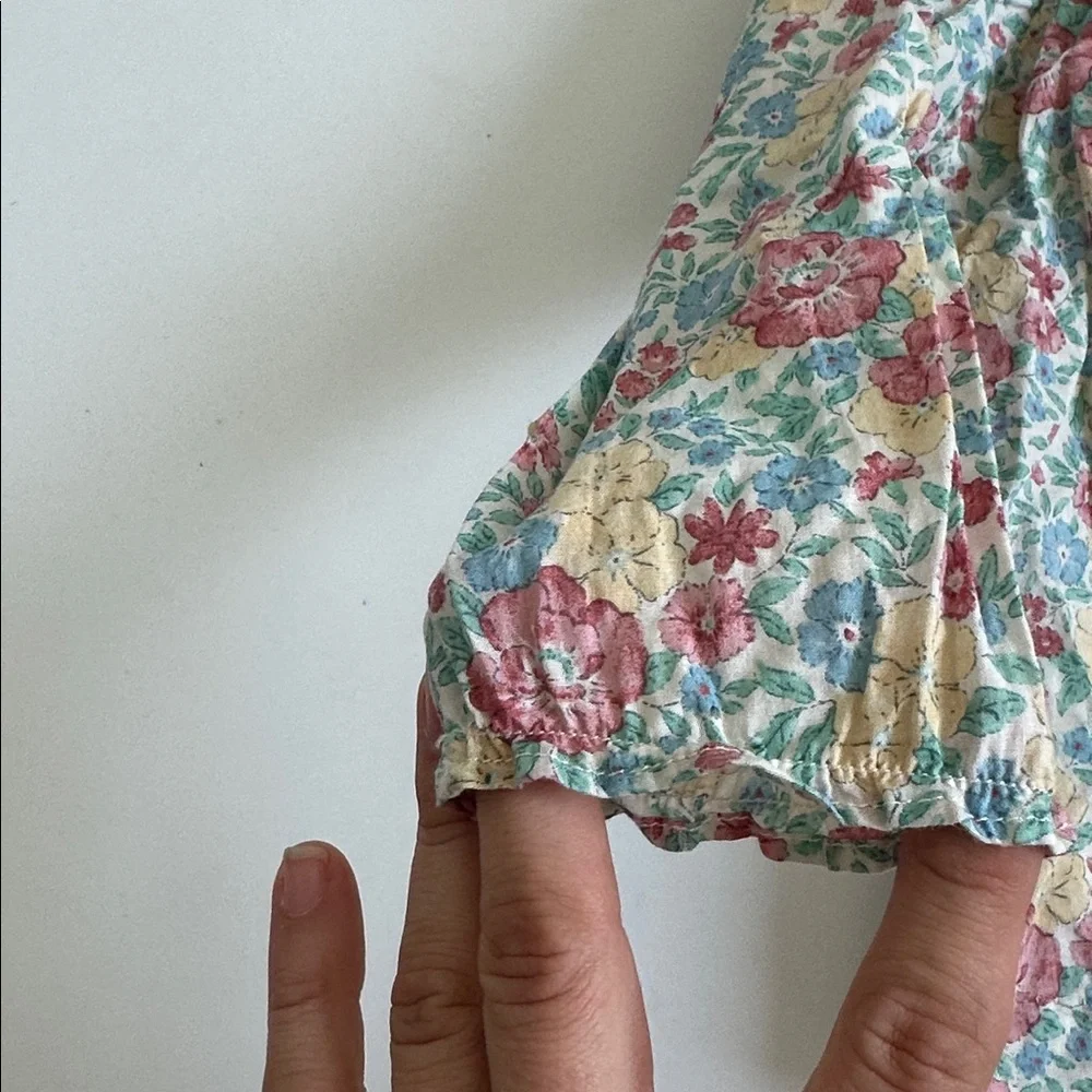 Ralph Lauren Kids Floral Ruffle Blouse 12m delicate dainty liberty print